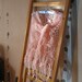 LACY BOHO SHAWL Vintage Pink Crochet Hippie "Flower Garden"