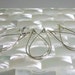 Ear wires, Silver ear wires, Earring Findings, Teardrop shape, Jewelry Supplies, Jewellery supplies