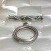 Clasp Silvertone Toggle
