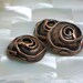 3pcs Bead Caps set Large Antique Copper tone Alloy metal Rose design 20mm Lead free Jewelry Findings Jewellery Supplies