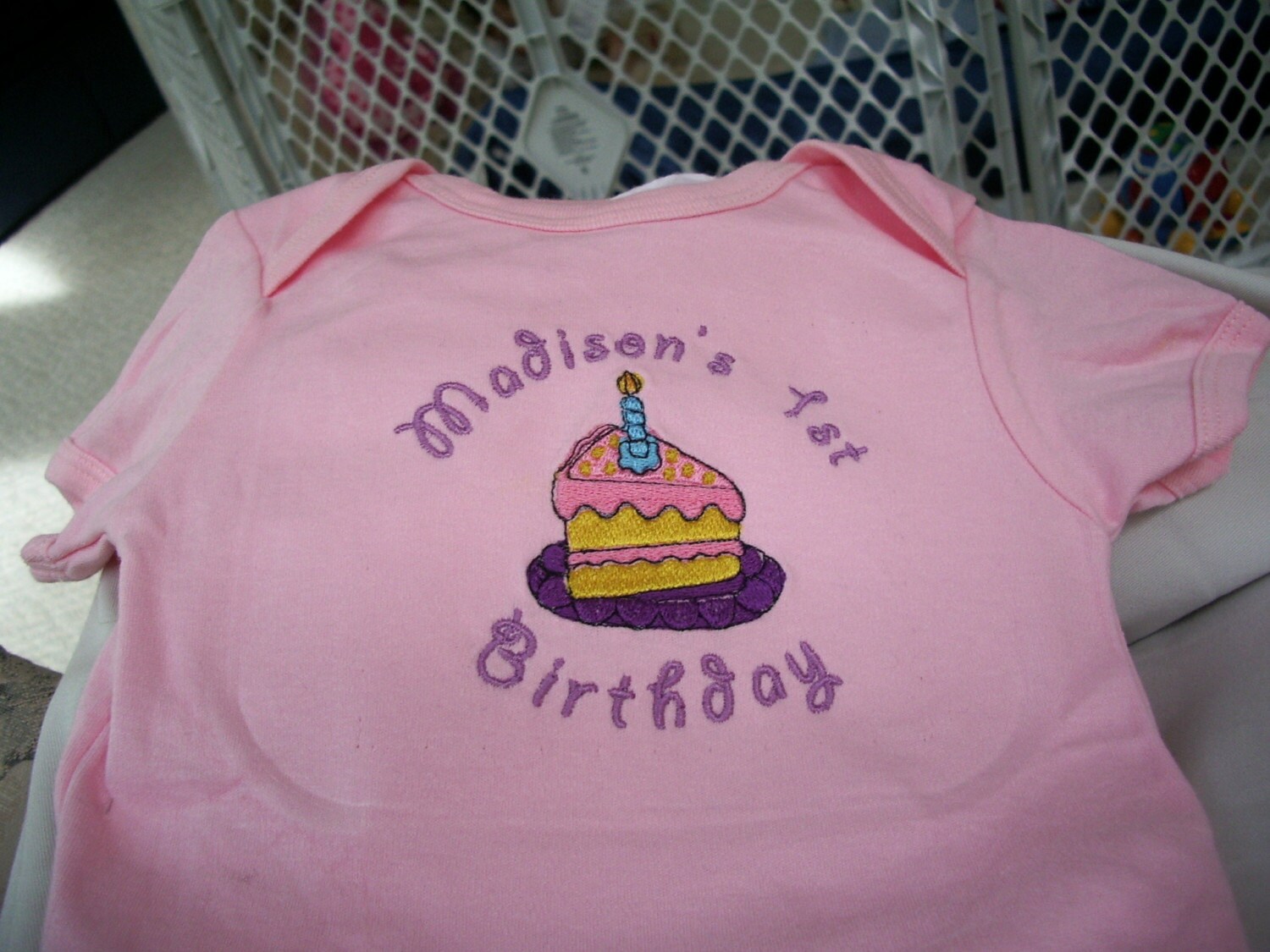 personalized embroidery shirts baby cloths towels blankets