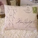 Shabby Vintage Chic 1914 PostCard Canvas Accent Pillow