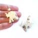 Vintage Bone Charms, Carved Ivory Elephant Bead Pendants