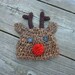 Custom Crochet Baby Reindeer Hat