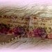 Mademoiselle Rose Garden - Hand stamped ribbon trim - 2 yards (0255)