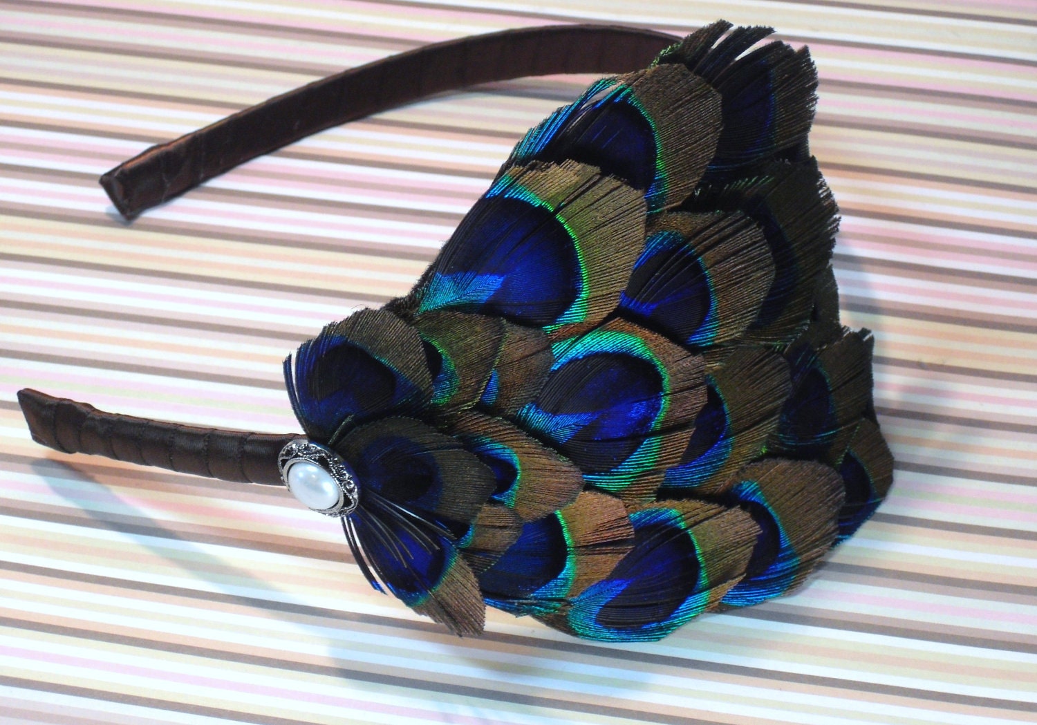 Peacock Feather Headband Womens Peacock Headband