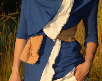 Pretty Birdie's Organic Bamboo and Cotton French Terry with stretch Wrap and Snap
