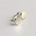 Silver Earrings Geometric Tiny 1/4 Inch Circle Studs Earrings