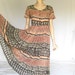 Vintage 1970s India Gauze Sheer Hippie Maxi Dress
