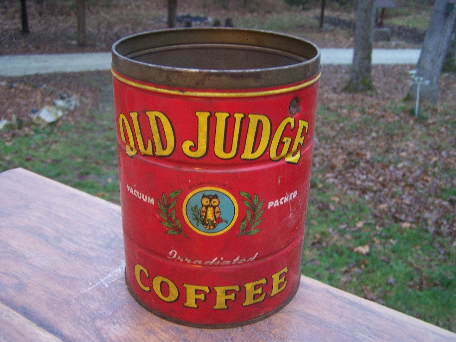 Vintage Old Judge Coffee Tin