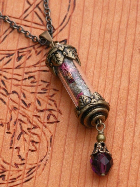 Items similar to White Magick Witches Alchemy Pendant Charm Necklace on
