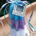White Magick Treasure Candle . PEACE . Filled with Treasures and Trinkets including a Silver Charm Pendant