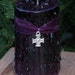 Witches Shield . Herbal Alchemy Magick Candle 2x3 Pagan . Pure Dragons Blood Resin