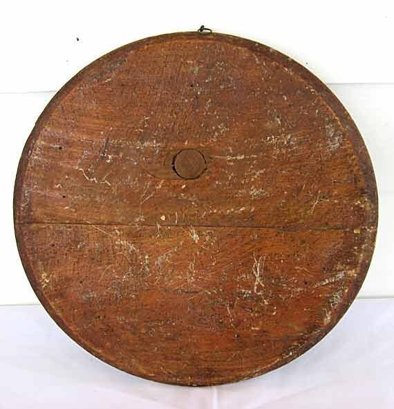 Antique 1890 Vintage Large Wooden Pickle Barrel Lid with