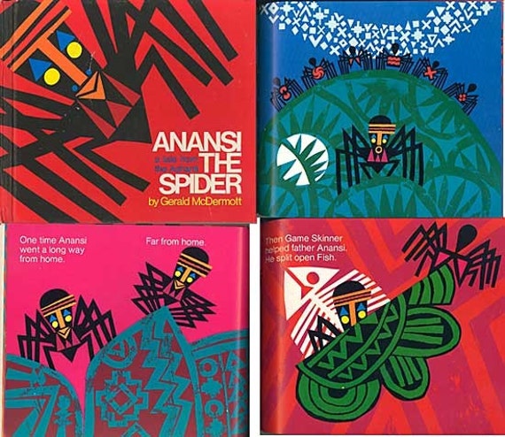 Anansi the Spider Vintage Child's Book First Edition Super