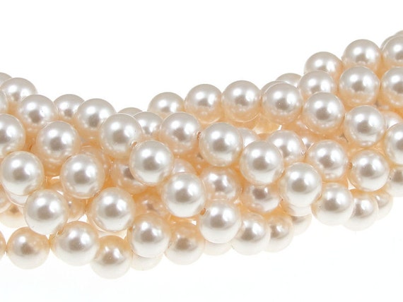 CREAMROSE 6mm Pearl Beads Swarovski Pearls Crystal Pearls