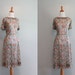 60s Dress / Vintage Sheer Dress / 50s 60s Sheer Day Dress