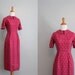 Reserved...Vintage 1930s Dress / 30s 40s Cotton Bombshell Dress / Wiggle Dress