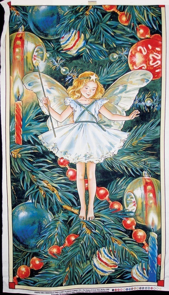 FLOWER FAIRY Cicely Mary Barker Large Christmas Fairy Fabric