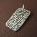 Sterling Silver Bamboo Retangular Charm