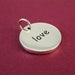 Sterling Silver Love Disc Charm