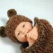 Infant Tiny Bear Hat To Match Cocoon