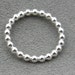 Silver Beaded Ring