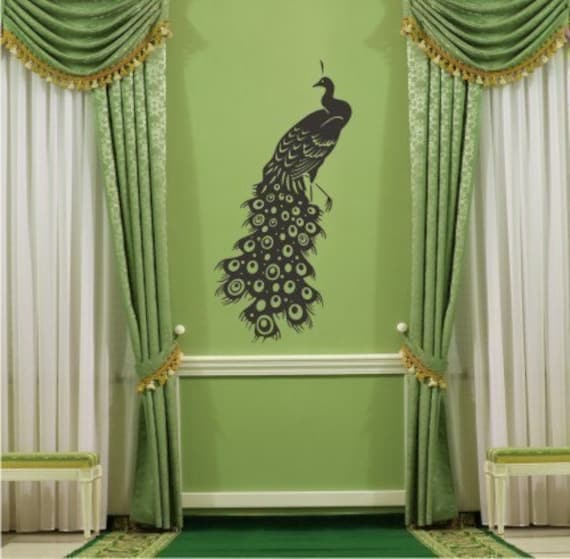 Handmade Spark - singlestonestudios - Peacock Wall Decal - Vinyl ...