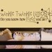 Twinkle Twinkle Little Star, Do You Know How Loved You Are- Vinyl Wall Nursery Decal Sticker