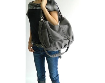 Gray messenger bag, crossbody bag,back to School bag, Mom shoulder bag, gift for her, Women travel handbag / Sale 30% - no.18 -DANIEL