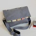 Spring SALE - Beverly in grey - flap top messenger