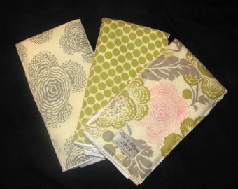 Linen Fresh Poppies Burpie Trio made with Premium 6 Ply not Birdseye