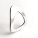 Unusual Geometric Minimalist Unique Ring Sterling Silver
