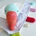 Organic Infant Tag Blanket Eco Friendly Baby Lovie Bluebird