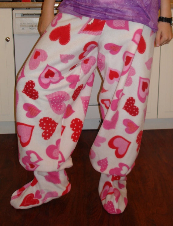 footed pajama bottoms for adults