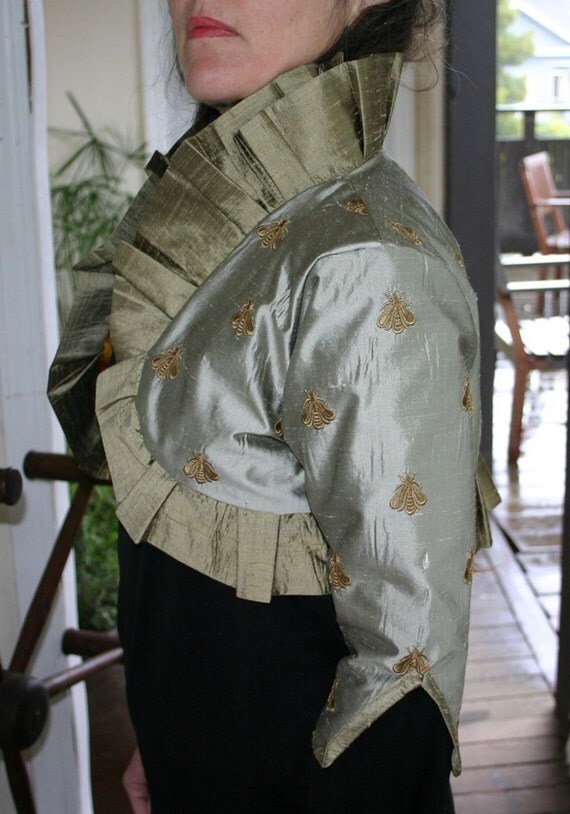 Silver and Bronze Napoleon Bee Bolero Jacket