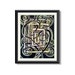 Square Roots Original Watercolor Mosaic Drawing