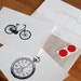 Vintage Bike/Watch Carte Postale
