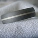 Titanium Silver Inlay Ring or Wedding Band Sandblasted Finish
