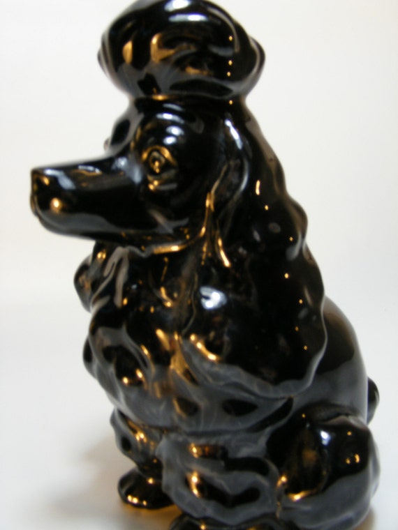 black standard poodle figurines