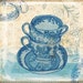 blue willow pattern 7x7 art print