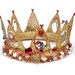 RESERVED custom made crochet wire crown with lots of little details and semi precious stones