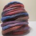 Wool Pencil Roving, Hand Dyed, for Spinning, Felting, Knitting, Crocheting, .9 oz - Camille