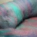 Fiber Batt, Cheviot, Firestar, Cashmere for Spinning, Felting, 1 oz., Bubblegum by Katie