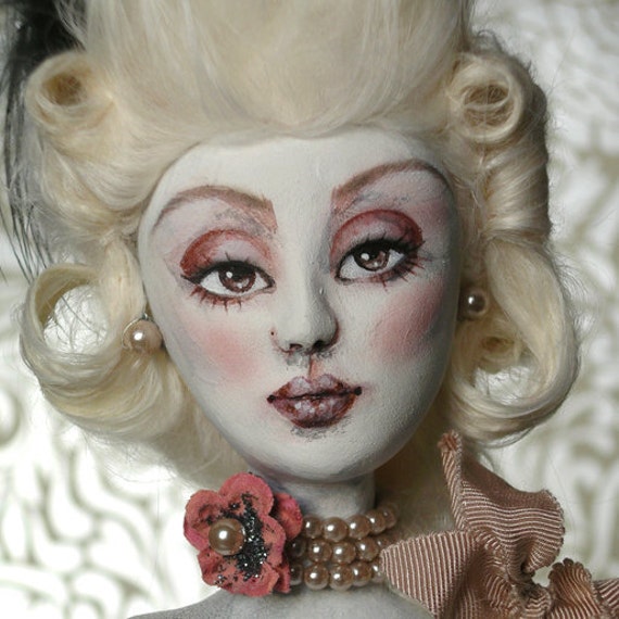 Items similar to Vintage Glass Bottle Art Doll Sculpt on Etsy