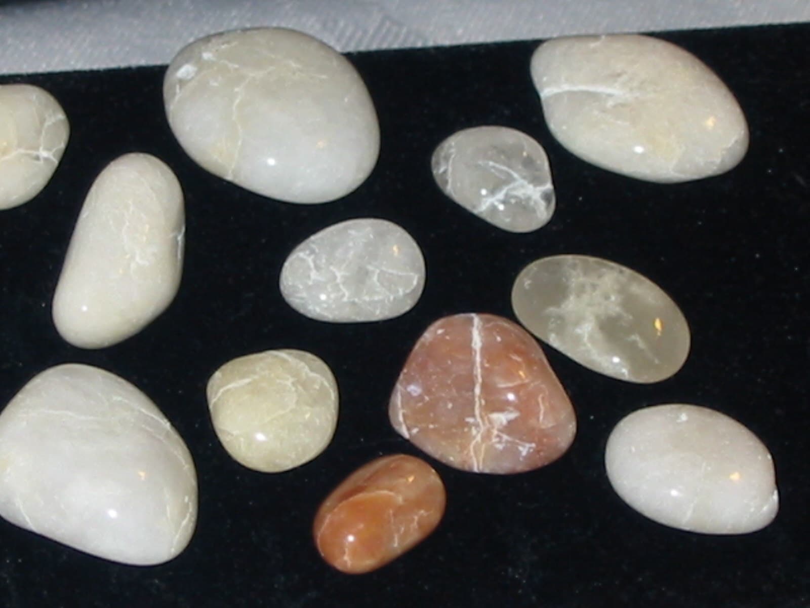 20 tumbled Cape May diamonds natural quartz from Sunset