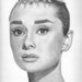 Original Drawing of Audrey Hepburn