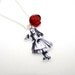 SALE Drink Me Necklace, Alice In Wonderland Necklace, Tenniel Illustration, Alice Jewelry