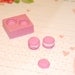Macaron Mold/Mould for miniature food, jewelry, button, craft, sweet using Resin, Polymer clay & Air dry Clay.