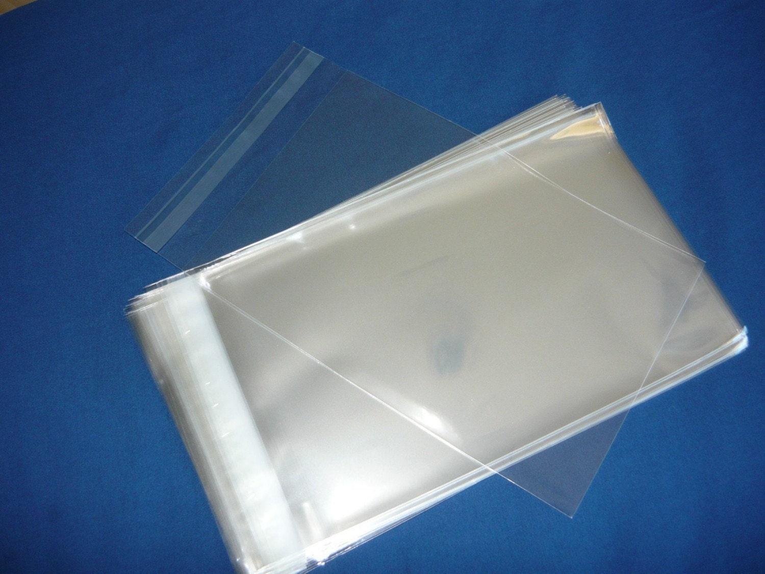 50 6 x 9 in Clear Resealable Cello Bag Plastic Envelopes
